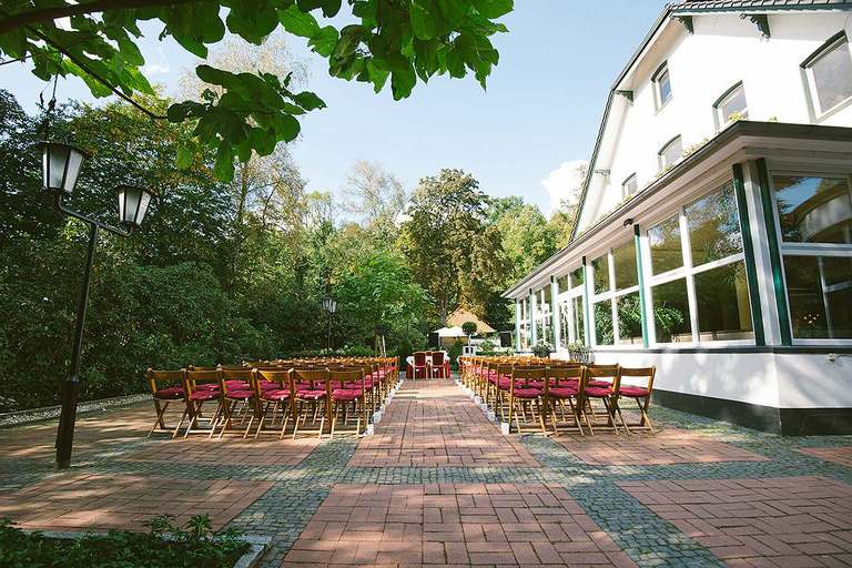 Ort der Freien Trauung im Schlossgarten Münster